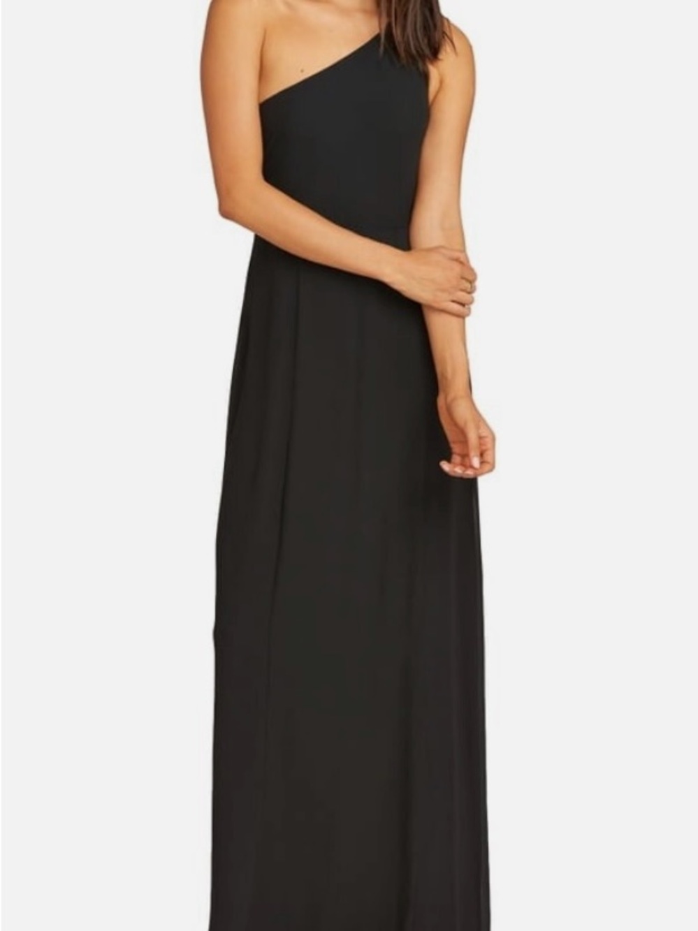 Show Me Your MuMu Black One-Shoulder Maxi Dress